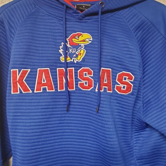 Hoodie - Mens Shirts - Kansas Jayhawks by Colosseum - Size Small - Picture 2 of 4